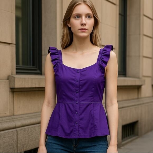 Anna Cate NWT Jules Top with purple size XS - Picture 11 of 11